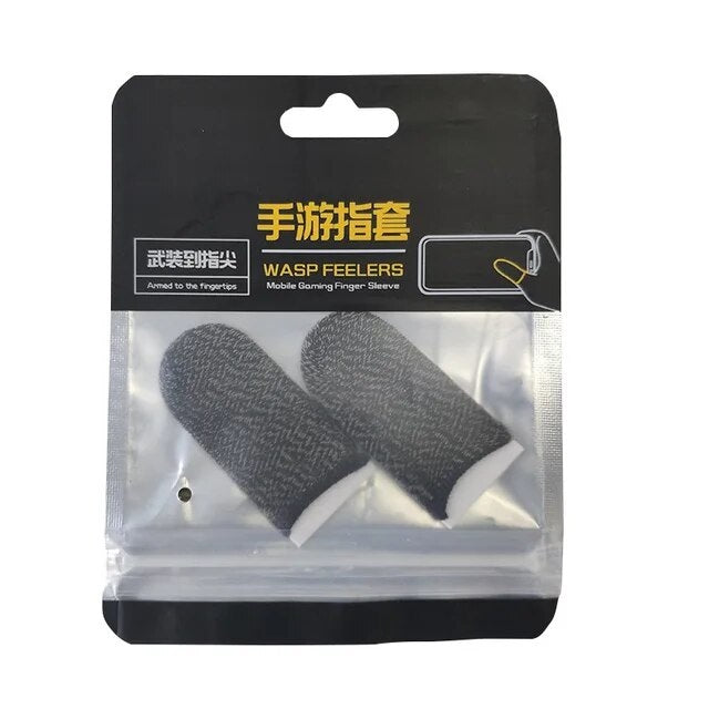 Set 2 Dedales Gamer Funda Dedo Transpirable Táctil Sin Sudor