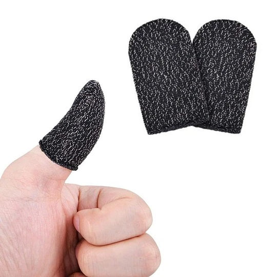 Set 2 Dedales Gamer Funda Dedo Transpirable Táctil Sin Sudor