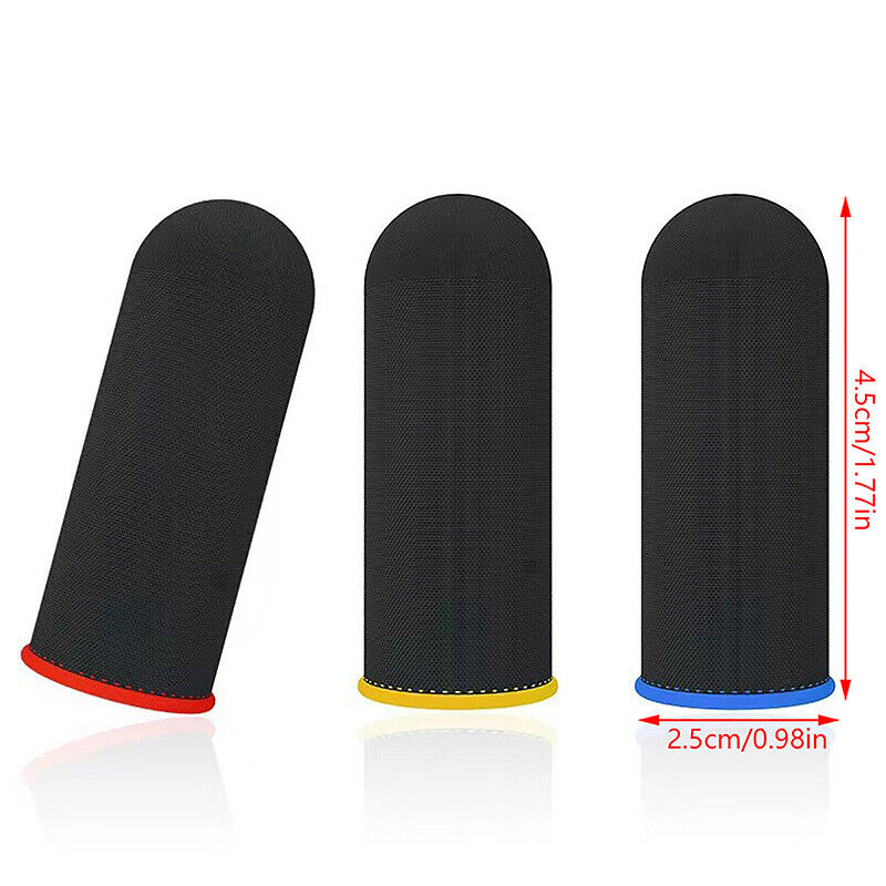 Set 2 Dedales Gamer Funda Dedo Transpirable Táctil Sin Sudor