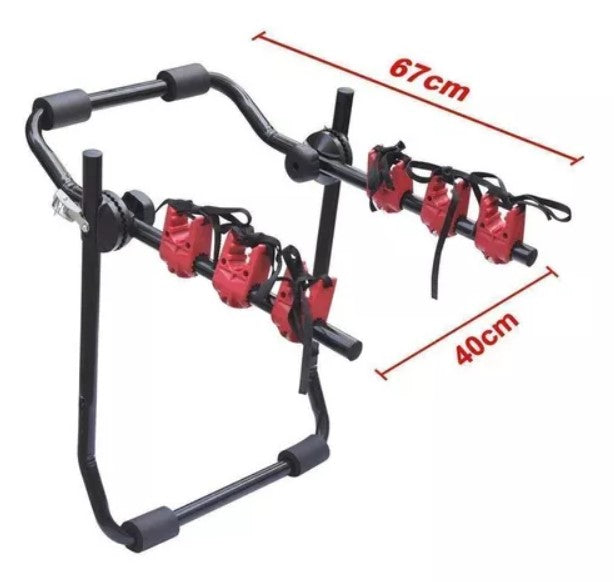 Porta Bicicleta Universal 3 Soportes Carga Auto Camioneta
