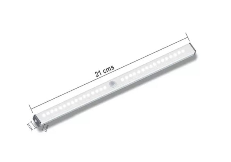 Luz Led Recargable Sensor Movimiento 21cm Lámpara 6 Modos