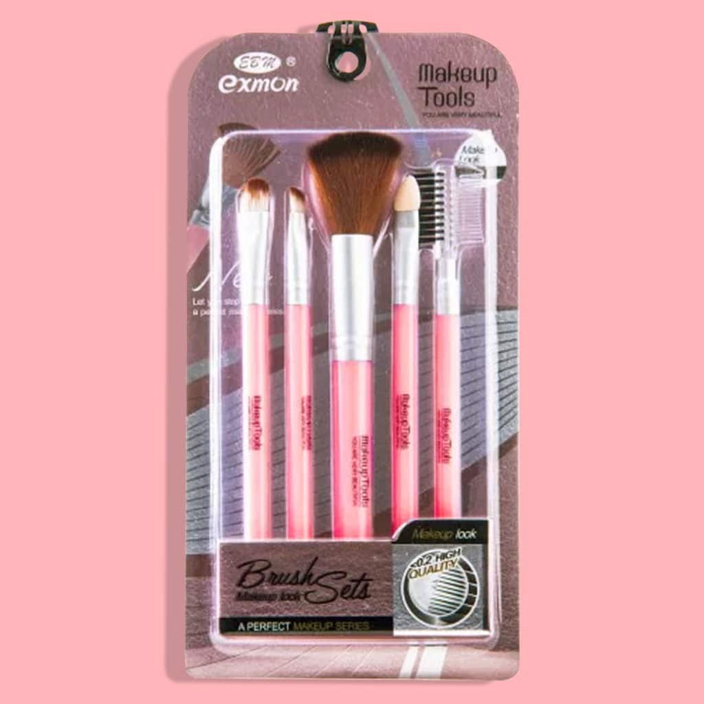 Set 5 Brochas Maquillaje Pinceles Cepillo Pestaña Ojo Ceja