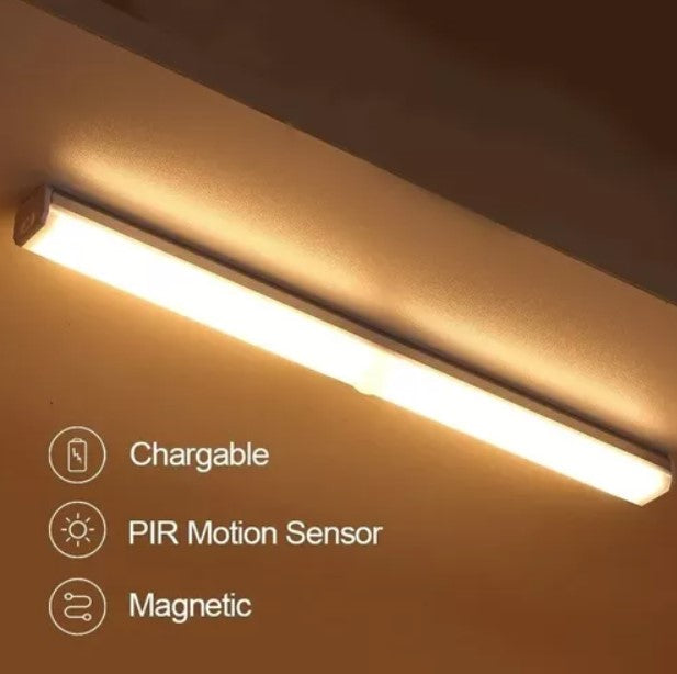 Luz Led Recargable Sensor Movimiento 21cm Lámpara 6 Modos