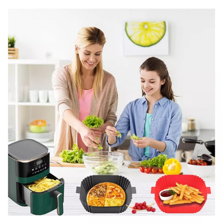 Molde Forro Silicon Reusable Antiadherente Para Airfryer