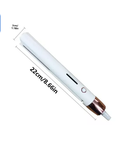Mini Plancha Clip Esponjoso Color Blanco de Cerámica