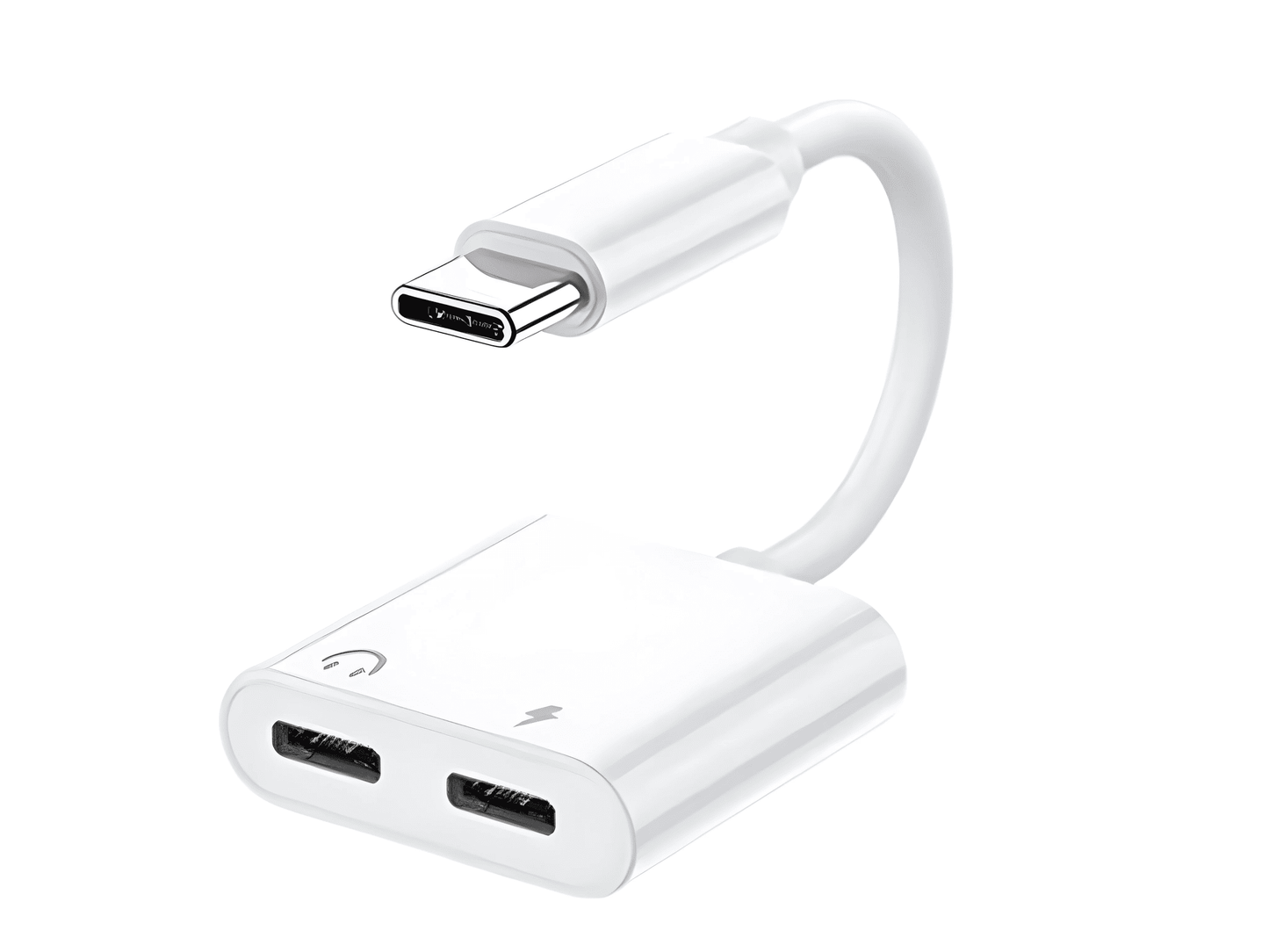 Adaptador Convertidor Conector 2 en 1 Audio TypeC 3.5mm IRM