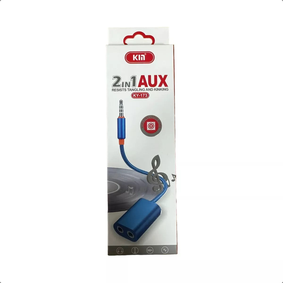 Adaptador Duplicado Audio Jack Auxiliar 3.5 Macho A 2 Hembra