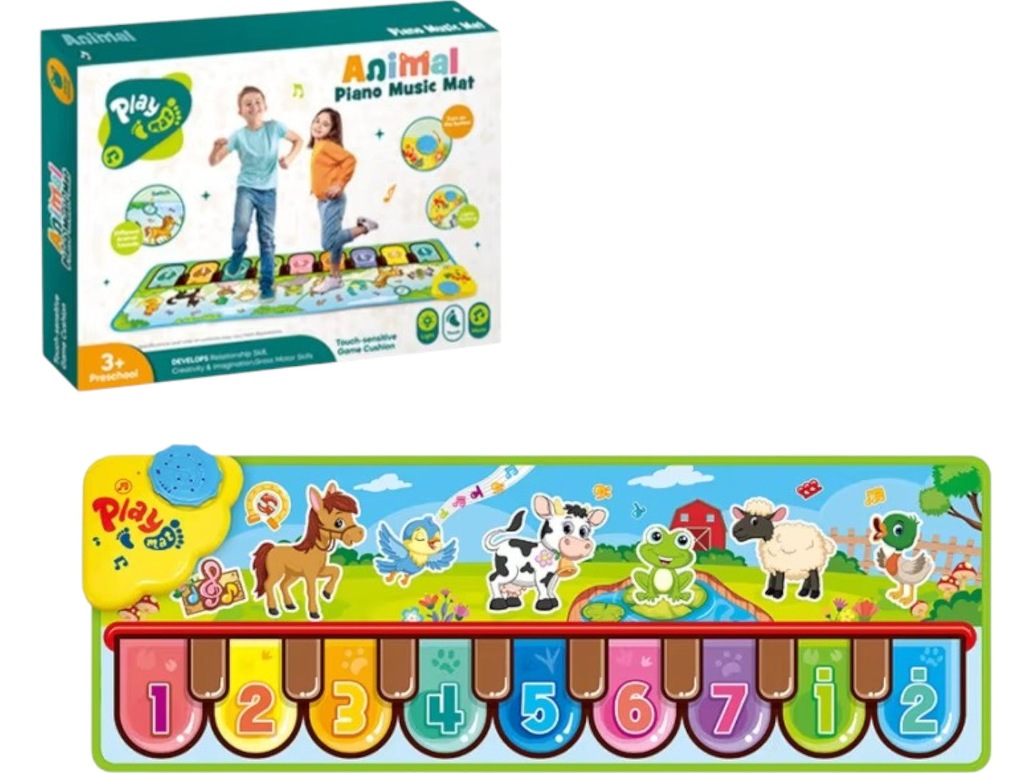 Alfombra Musical Infantil Piano Interactiva Juegos Sensorial