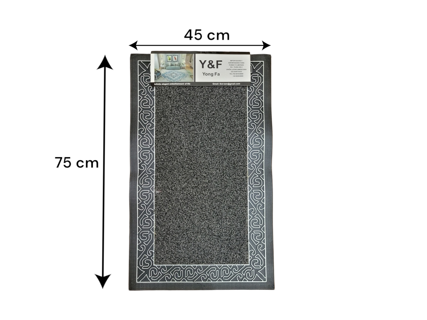 Alfombra Plastica Absorbente Tapete Elegante Entrada Hogar