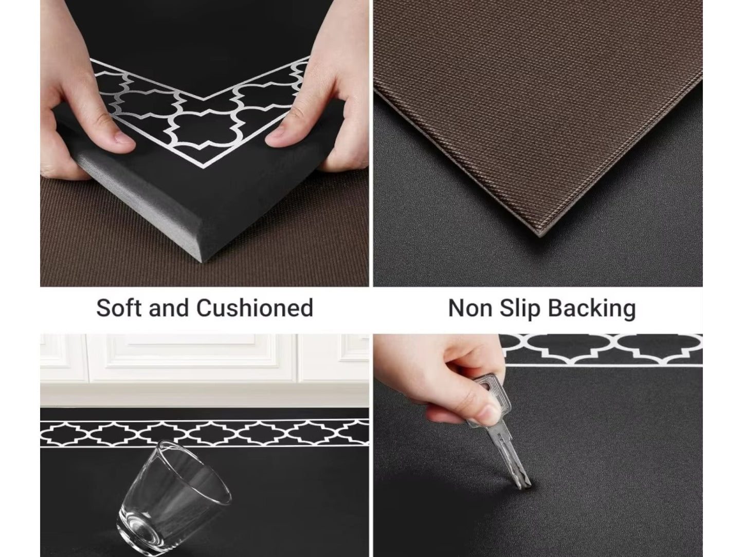 Alfombra Plastica Absorbente Tapete Elegante Entrada Hogar