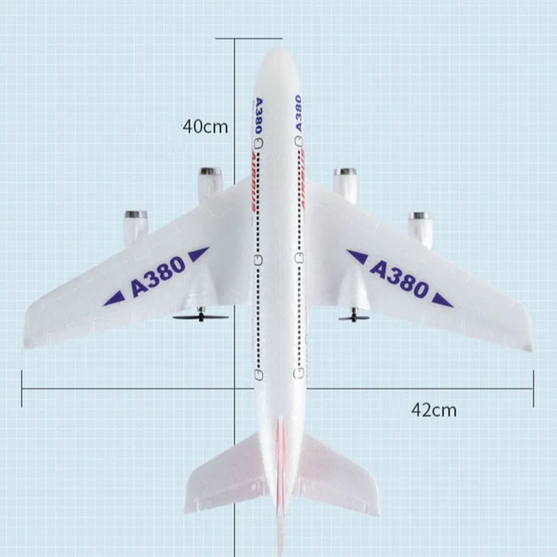 Avión Comercial Control Remoto Planeador Acrobático Juguete