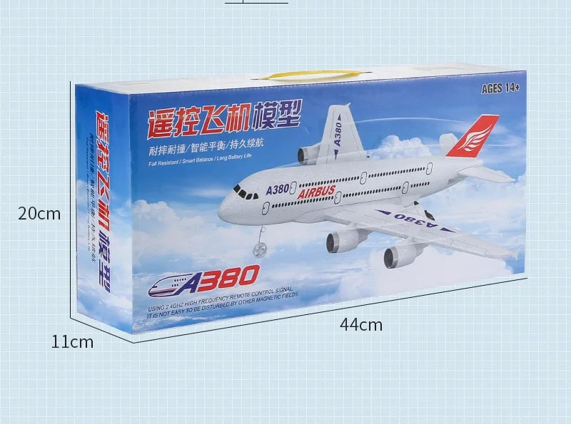 Avión Comercial Control Remoto Planeador Acrobático Juguete