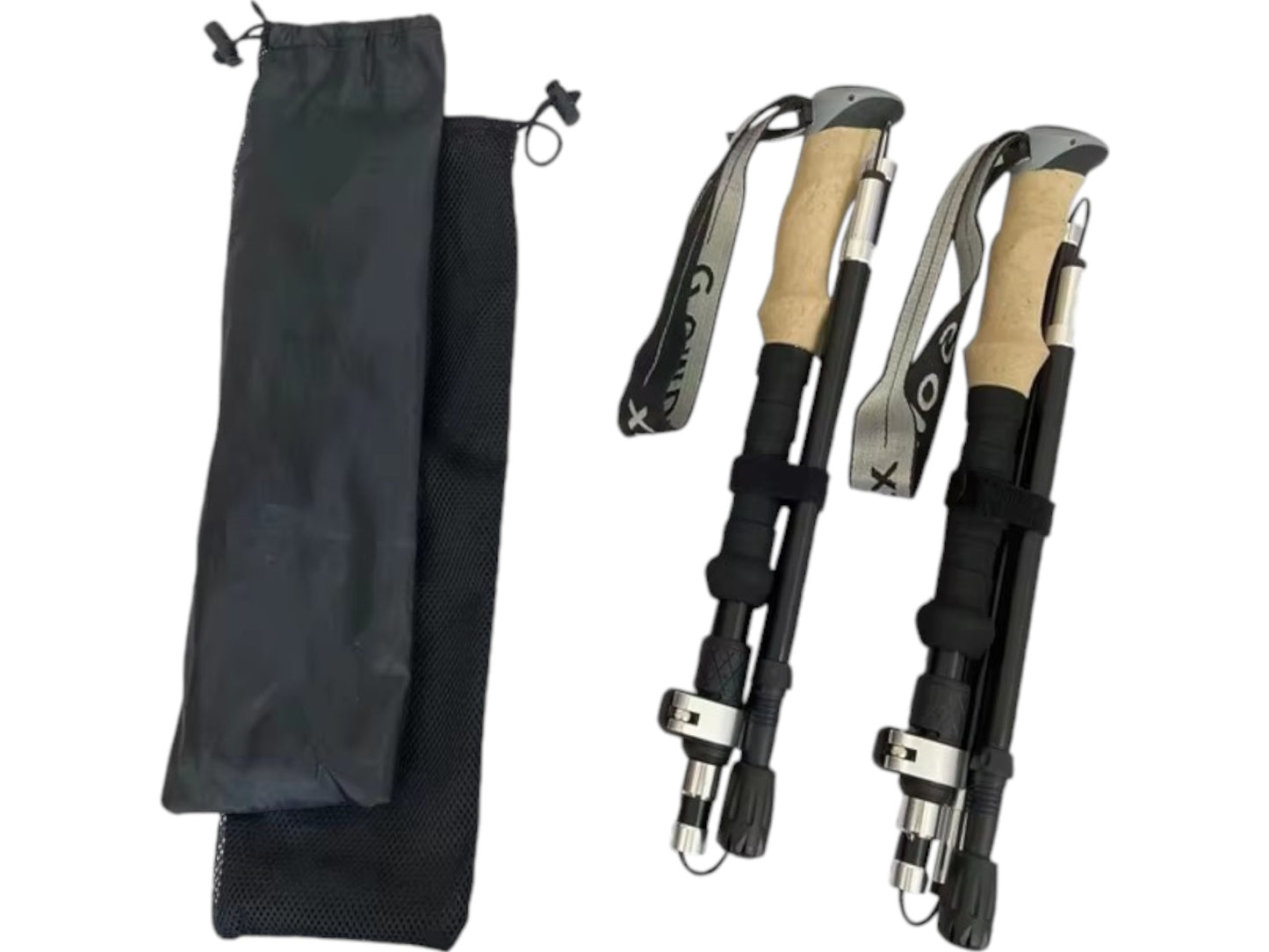 Bastones Trekking Escalada Montaña Senderismo Set 2 Aluminio