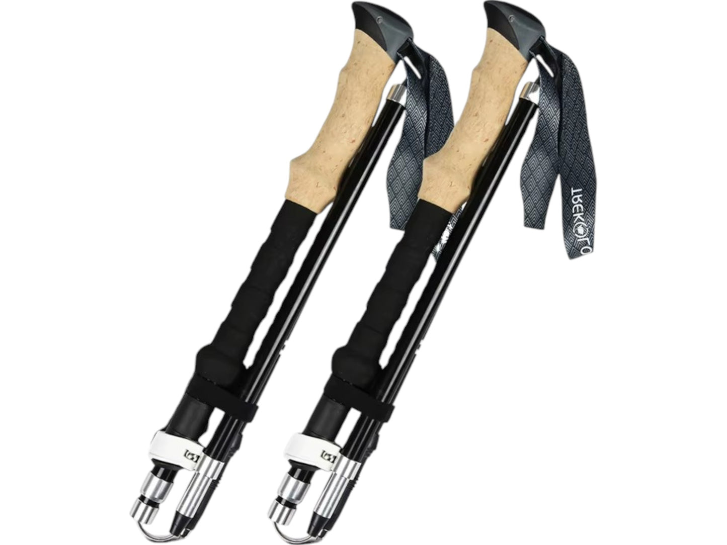 Bastones Trekking Escalada Montaña Senderismo Set 2 Aluminio
