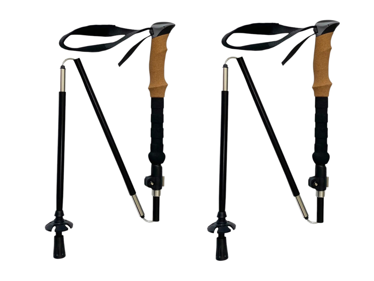 Bastones Trekking Escalada Montaña Senderismo Set 2 Aluminio