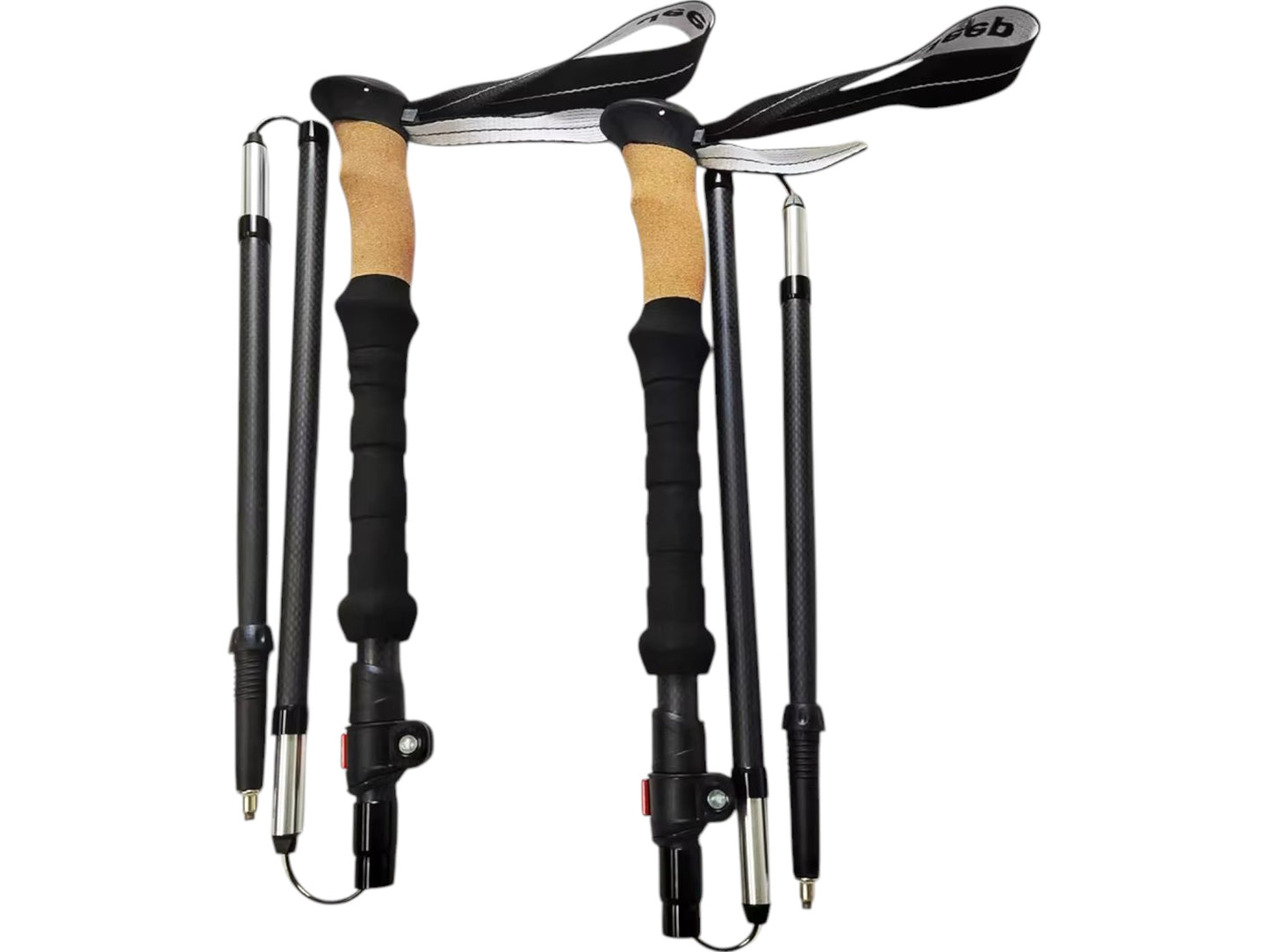 Bastones Trekking Escalada Montaña Senderismo Set 2 Aluminio