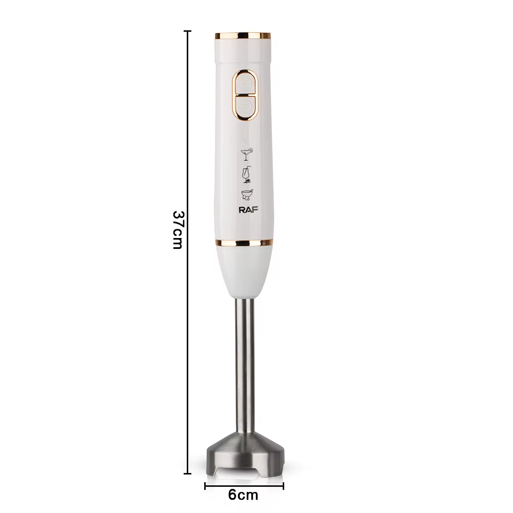 Batidora Mano Inmersión RAF 4Cuchillas Cocina Mezcla Tritura
