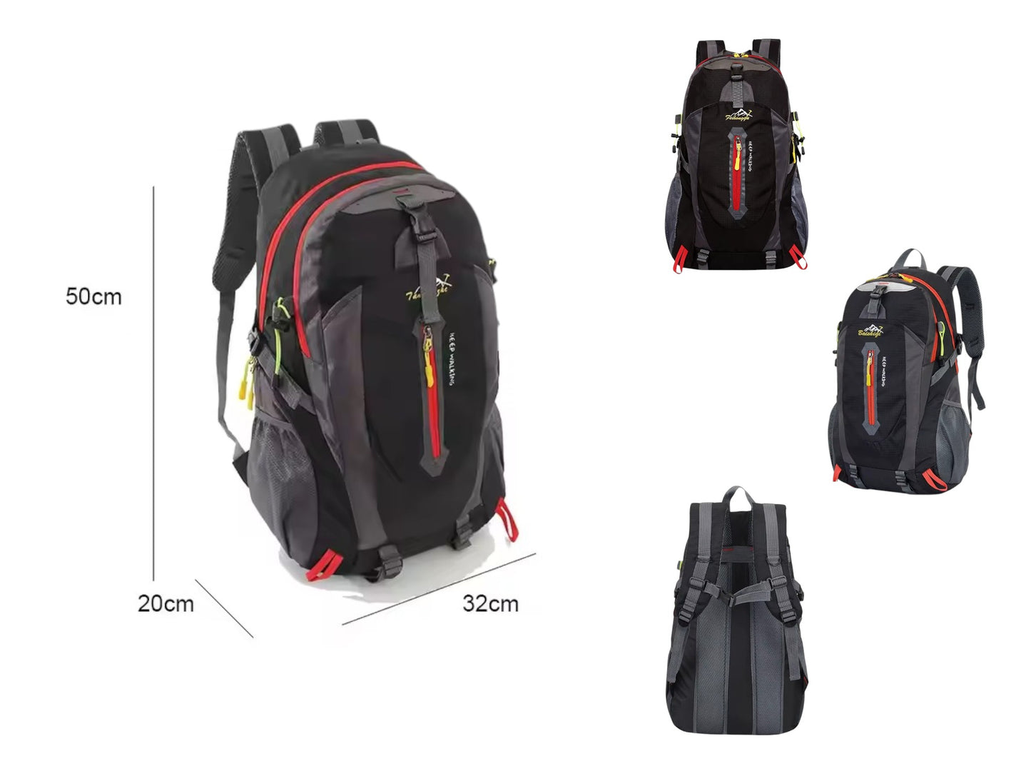 Bolso Mochila Grande Ligera Camping Viaje Resistente Agua40L
