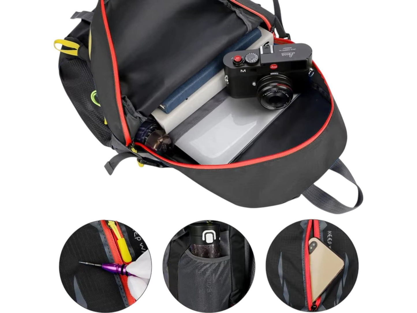 Bolso Mochila Grande Ligera Camping Viaje Resistente Agua40L