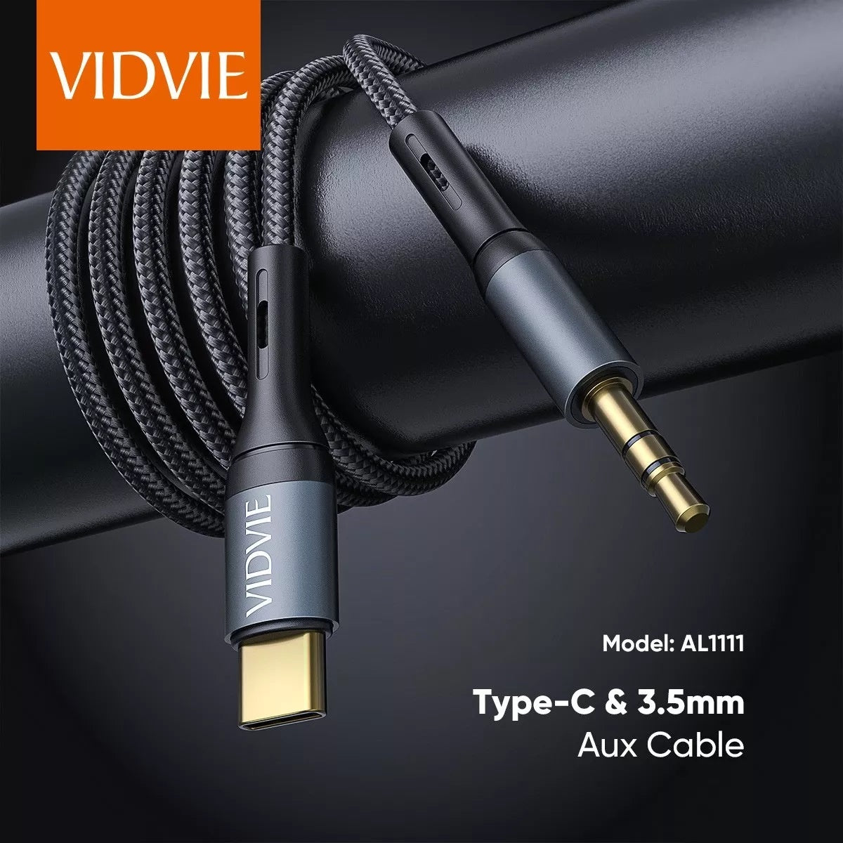 Cable Audio Vidvie USBC Aux 180cm Celular Usb C A Jack 3.5mm