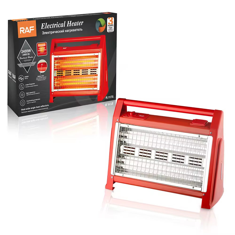 Calefactor Cuarzo Calentador Eléctrico Estufa Gradual 2400w