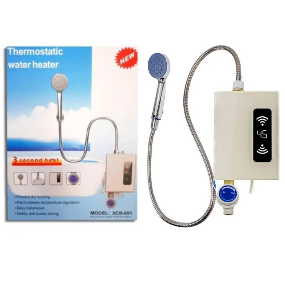 Calentador Agua Eléctrico Ducha Fácil Instalar Bajo Consumo