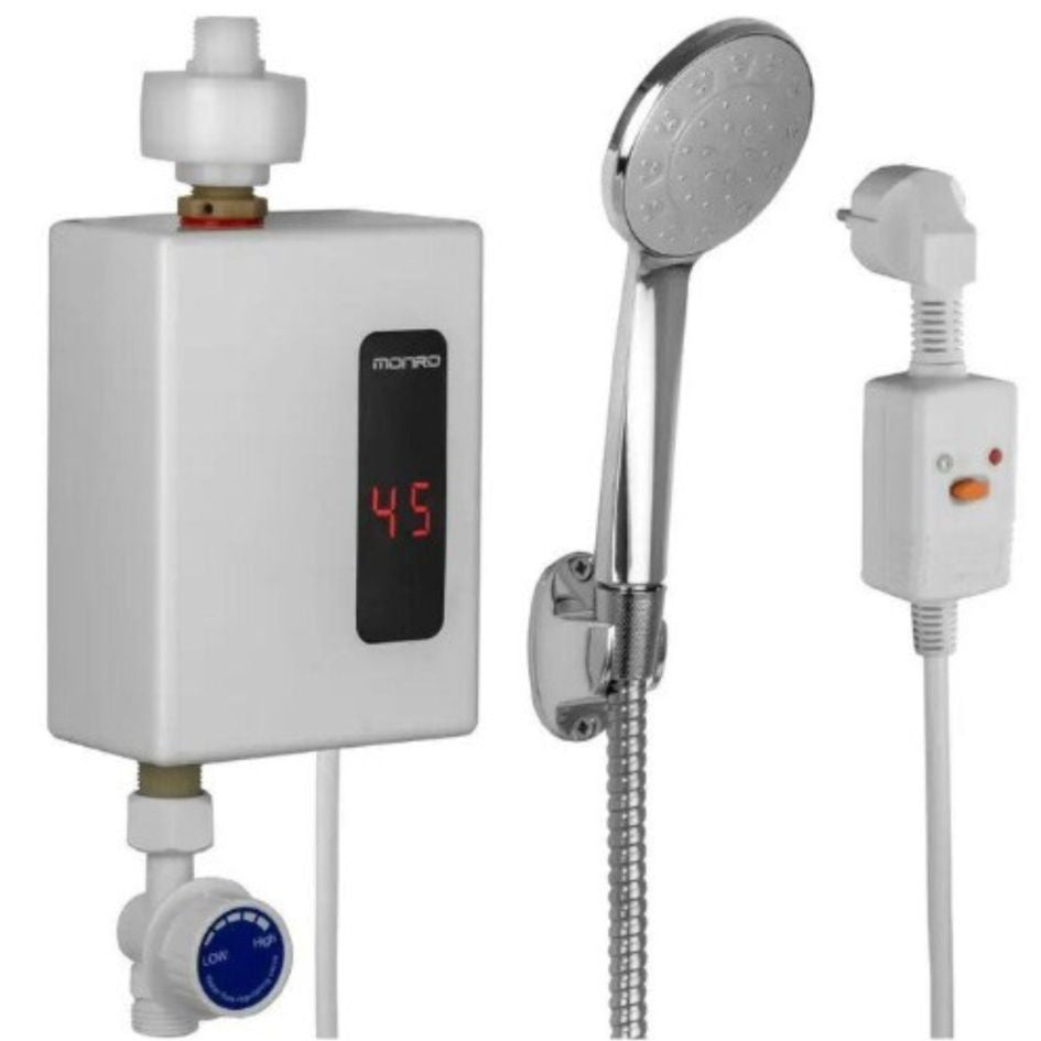 Calentador Agua Eléctrico Ducha Fácil Instalar Bajo Consumo