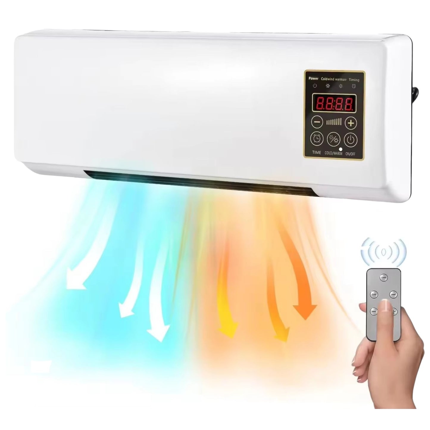 Calentador Calefactor Estufa Pared 2en1 Frío Calor 1800W IRM