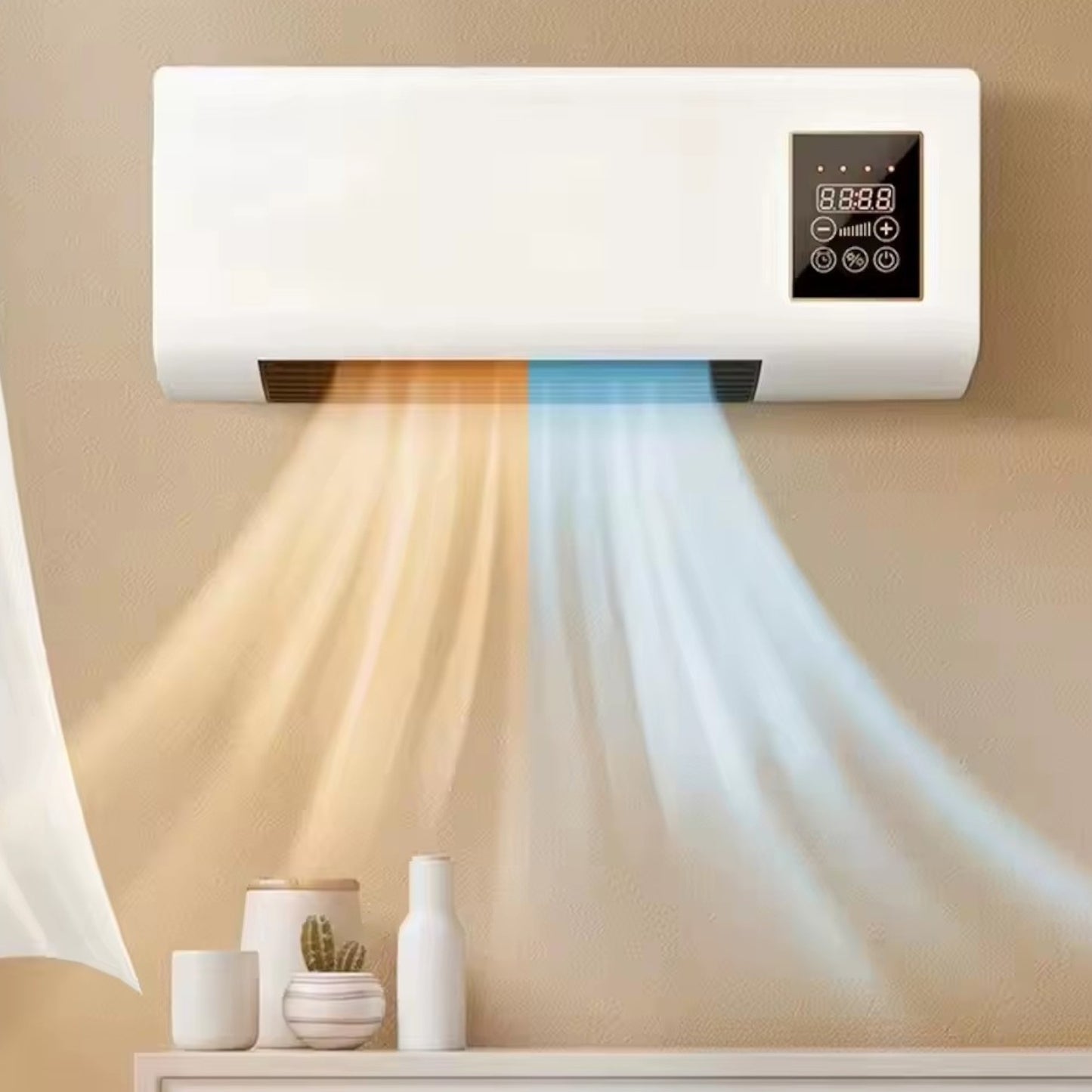 Calentador Calefactor Estufa Pared 2en1 Frío Calor 1800W IRM