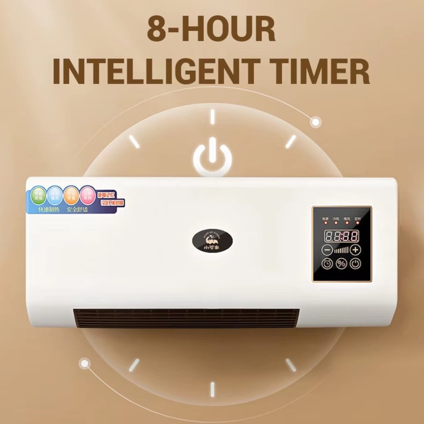 Calentador Calefactor Estufa Pared 2en1 Frío Calor 1800W IRM