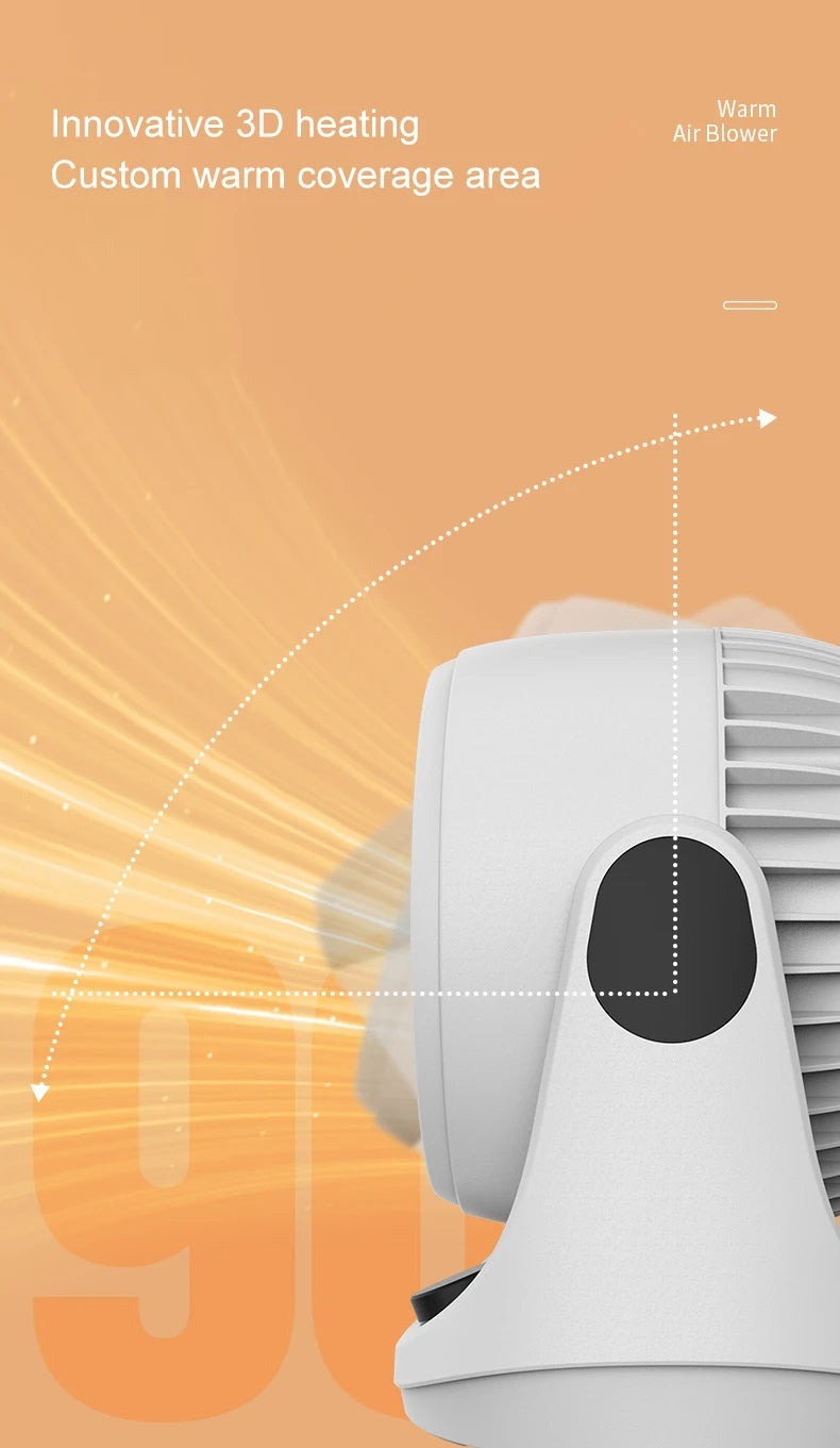 Calentador Eléctrico Calefactor Termo Ventilador 2000W 90°