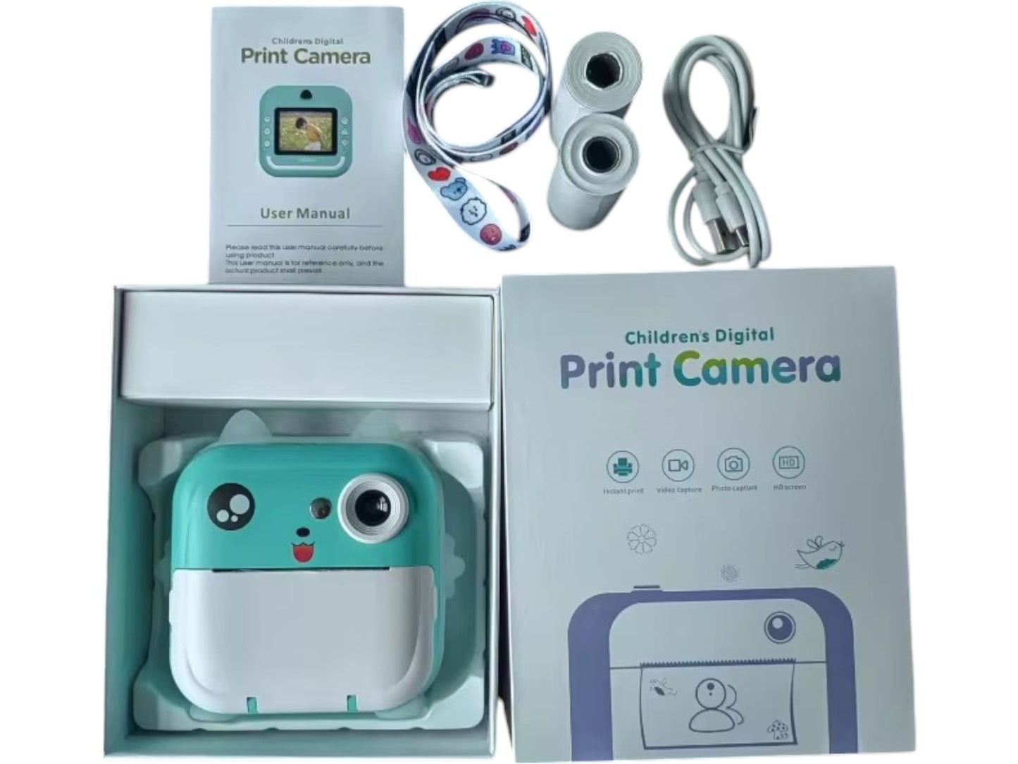 Cámara Infantil Digital Imprime Fotos Instantánea Resolución