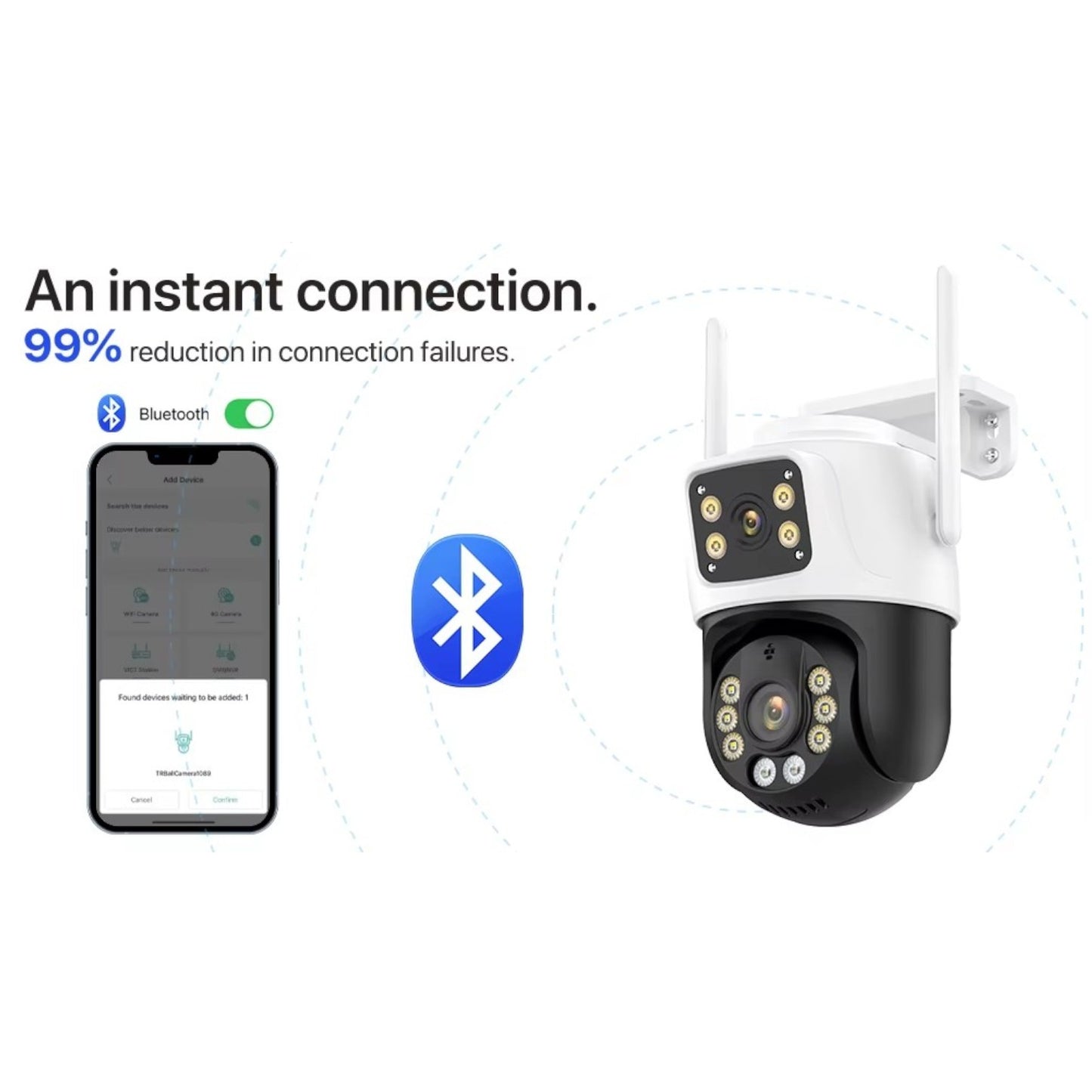 Cámara Seguridad Vigilancia Inalámbrico Largo Alcance 5G IRM