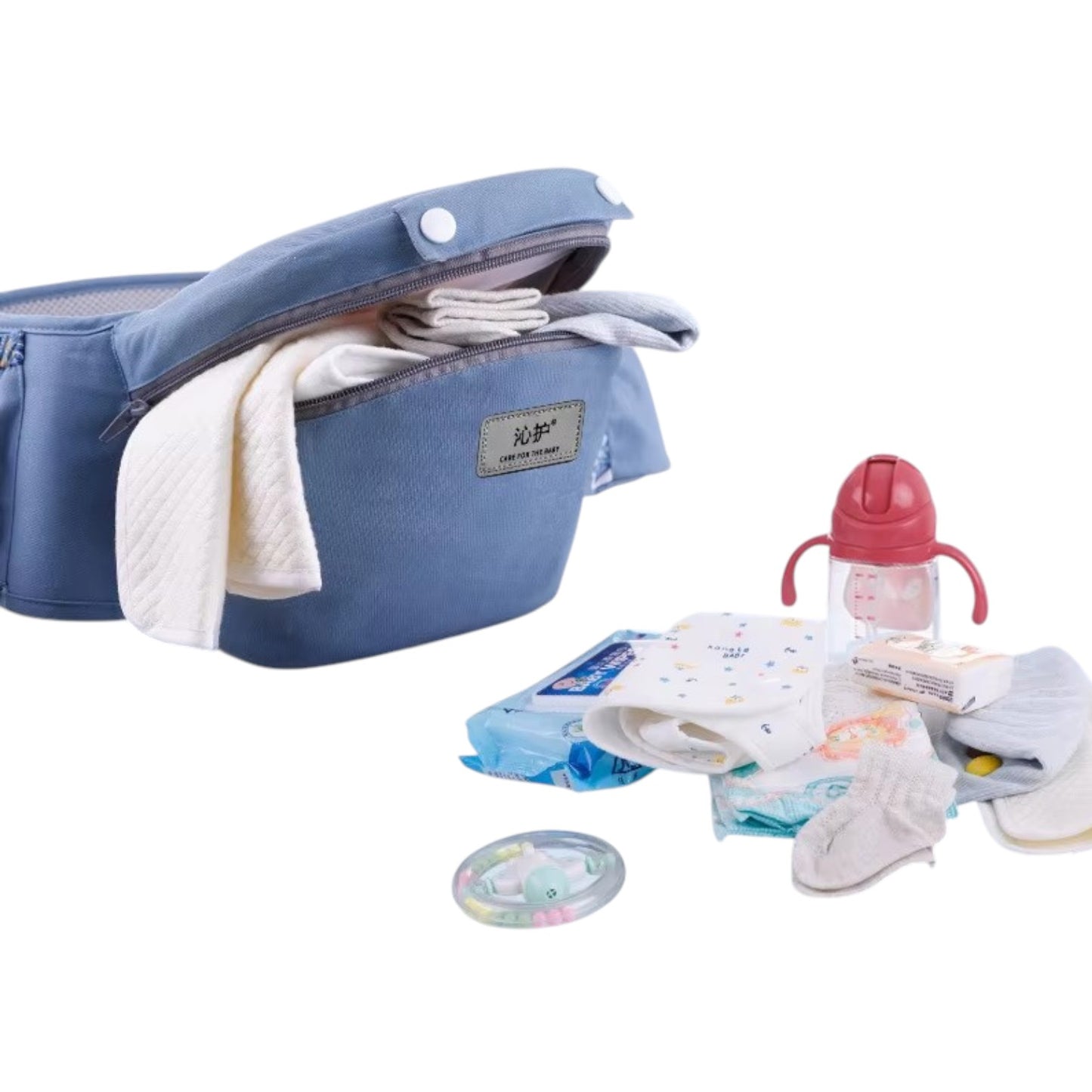 Cangurera Portabebés Ergonómico 3 en 1 Soporte Lumbar Seguro