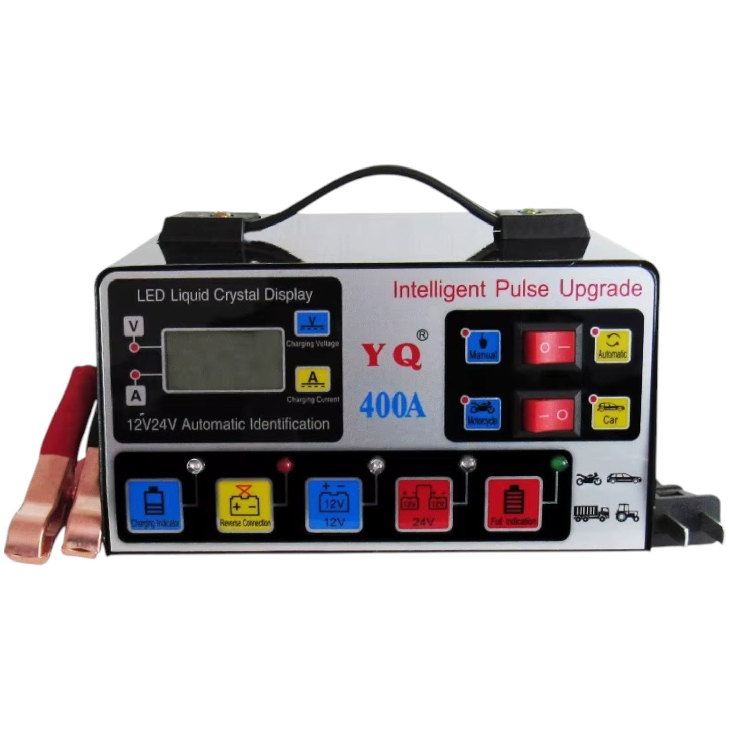Cargador Bateria Automotriz Inteligente Coche Moto IRM