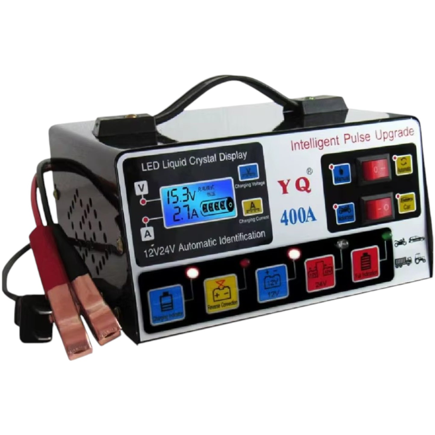 Cargador Bateria Automotriz Inteligente Coche Moto IRM