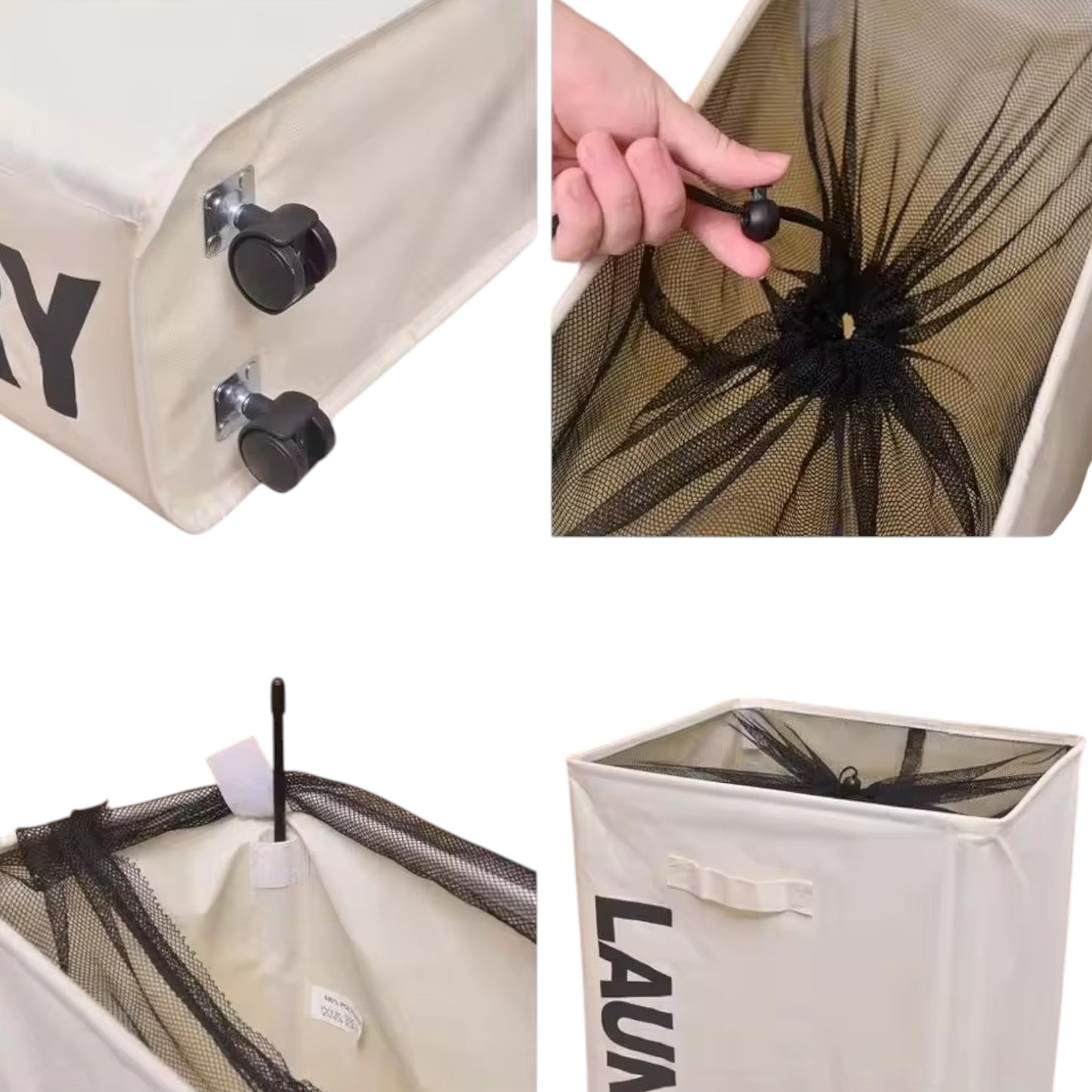 Cesto Bolsa Carrito Lavandería Plegable 2en1 Ropa Ruedas IRM