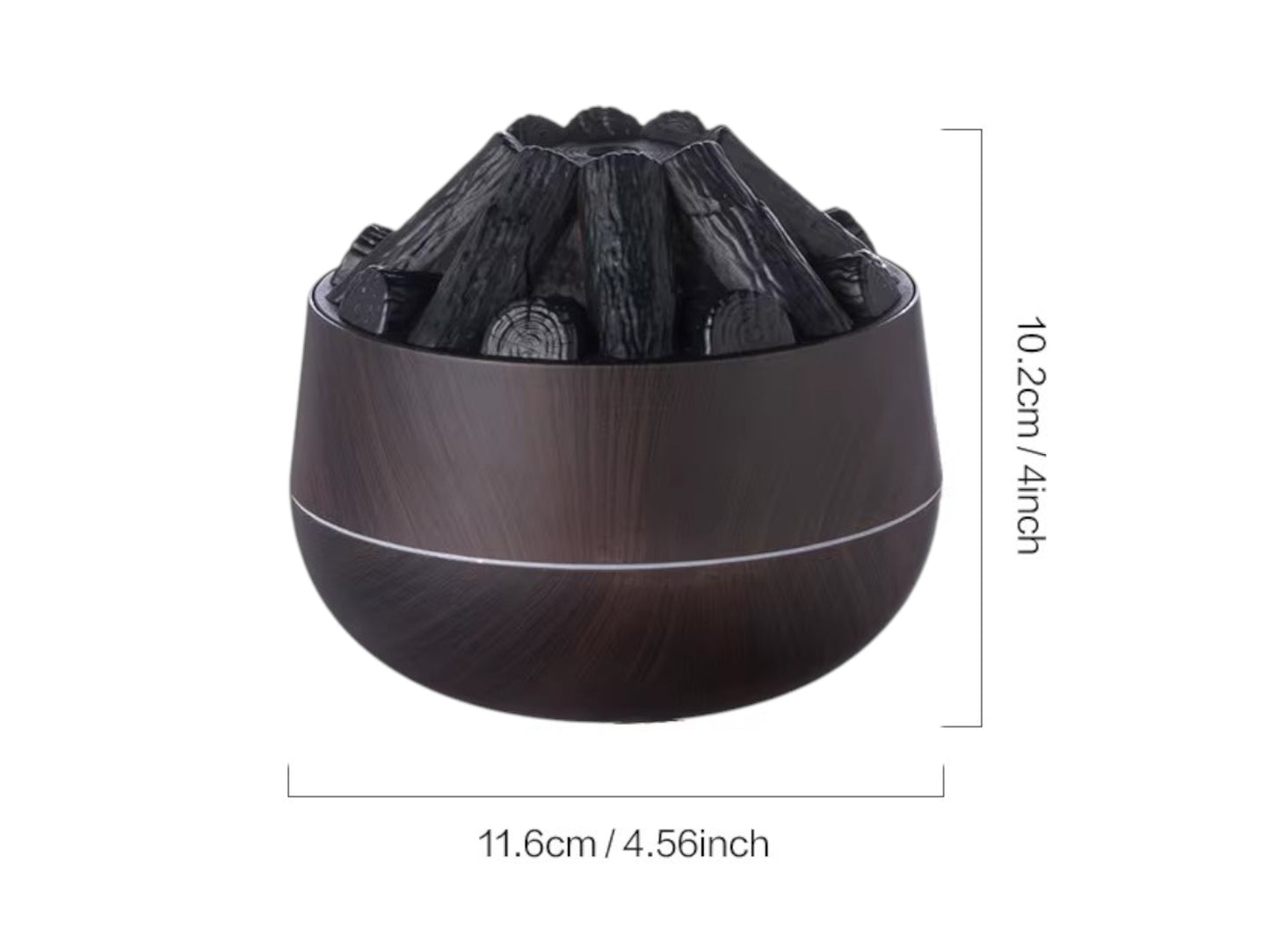 Humidificador Ambiente Vaporizador Volcán 300ml Relajación