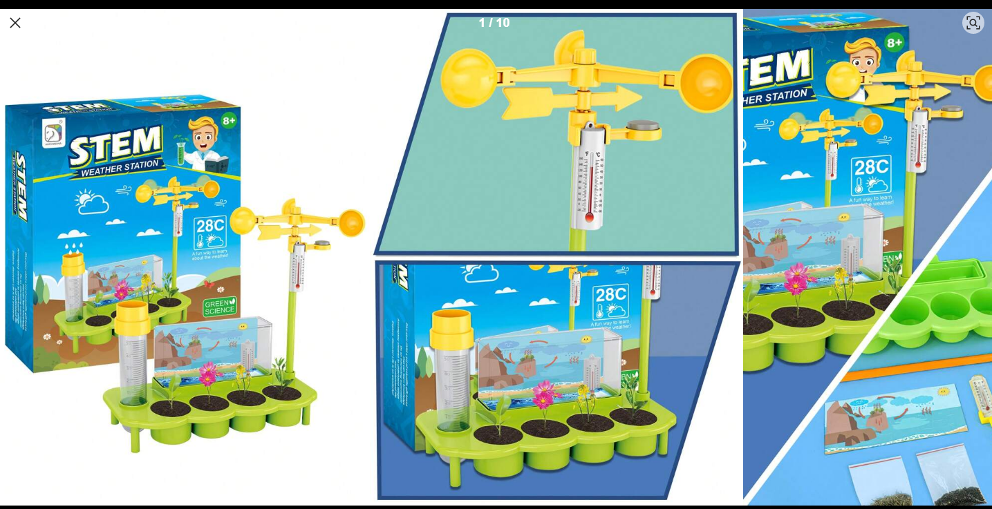 Juego De Experimentos Cientifico Metereologico Unisex