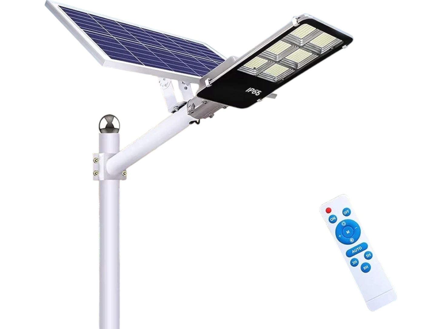 Lampara Panel Solar Luz Foco Exterior Alta Luminosidad IRM
