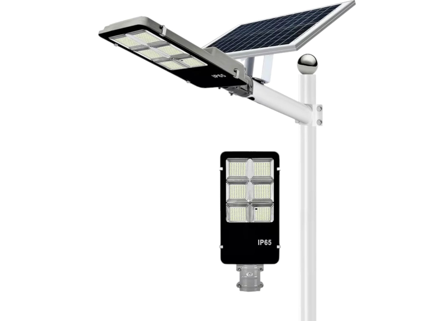Lampara Panel Solar Luz Foco Exterior Alta Luminosidad IRM