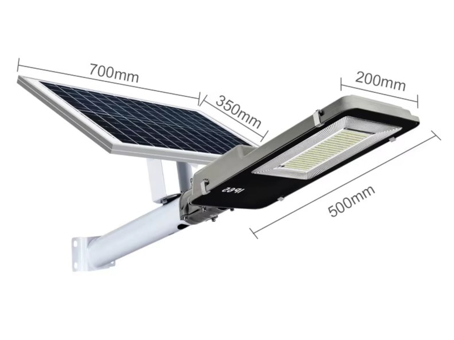 Lampara Panel Solar Luz Foco Exterior Alta Luminosidad IRM