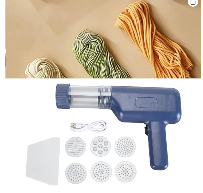 Máquina Eléctrica Portátil De Fideos Desmontable Fácil Limpiar