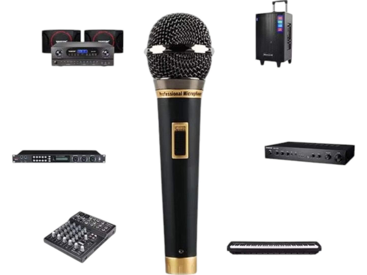 Microfono Alambrico Karaoke Profesional Canto Cardioide Voz