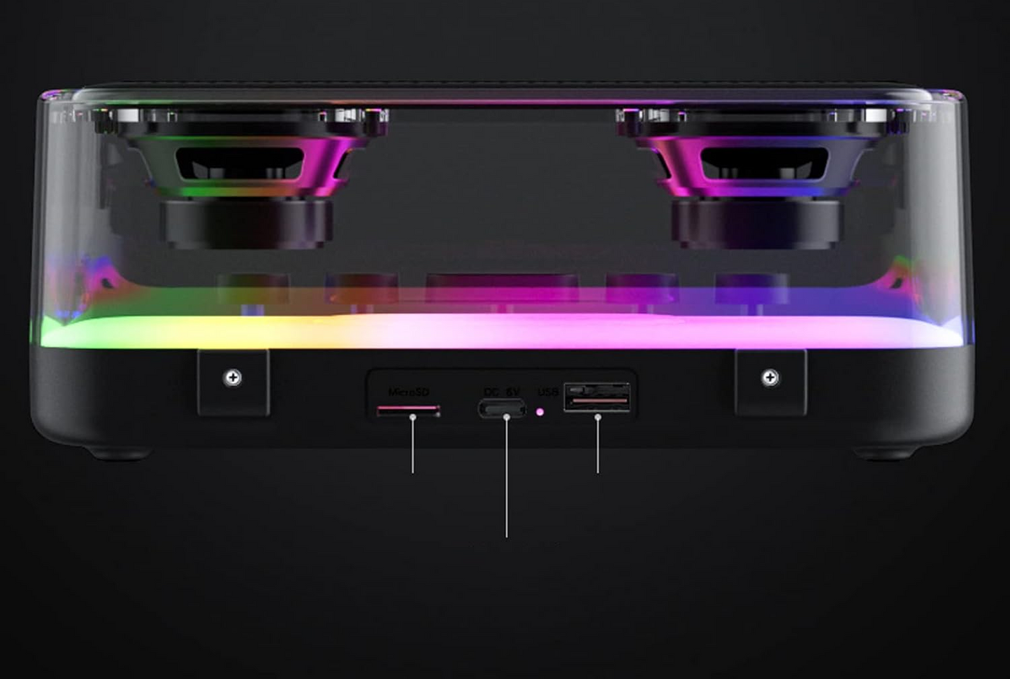 Mini Altavoz Bluetooth Z6 Portátil Radio FM Wireless RGB