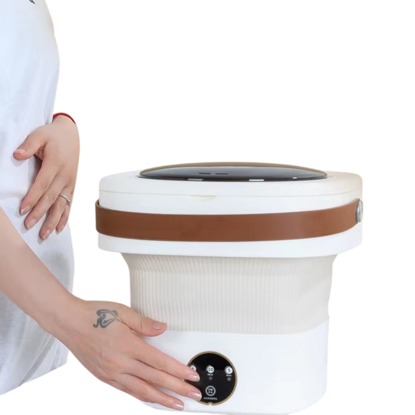 Mini Lavadora Viaje Plegable Eléctrica Portatil Ropa IRM