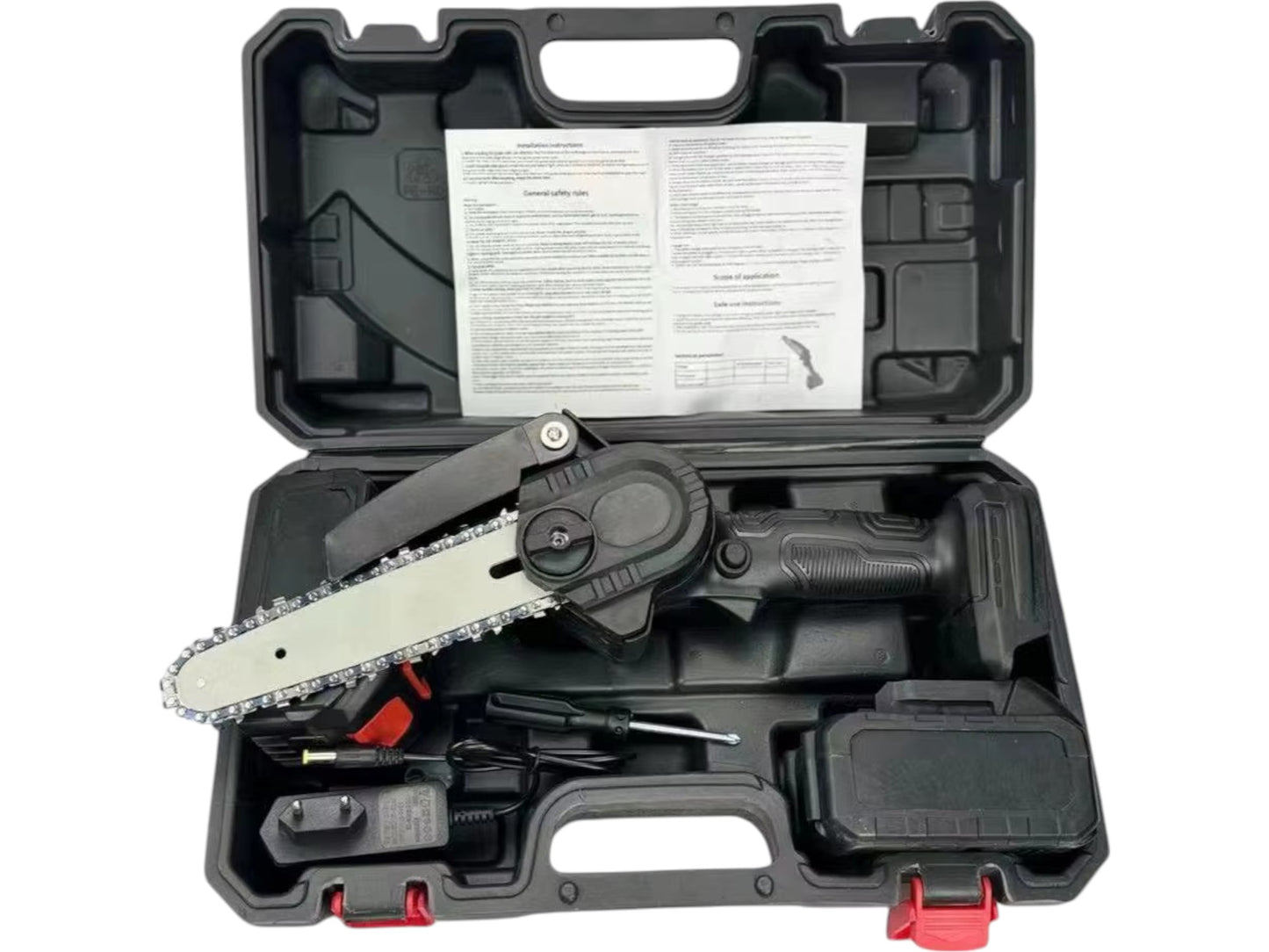 Mini Motosierra Electrica Portatil Recargable Tasbel 98V