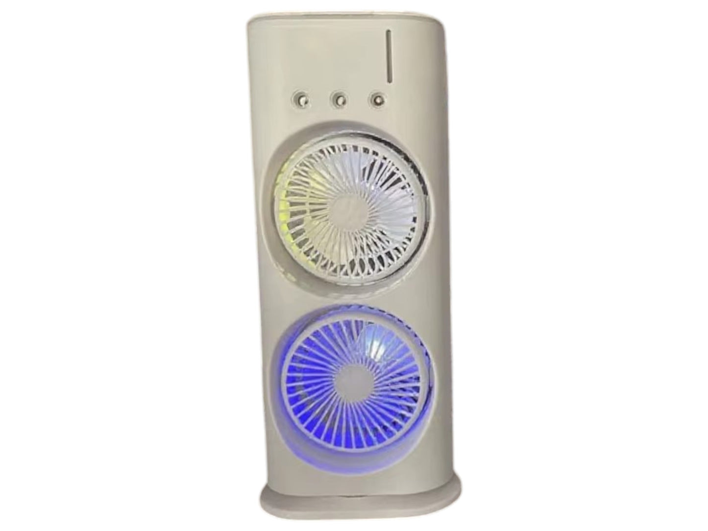Mini Ventilador Rociador Personal Doble Aspas 90° Recargable