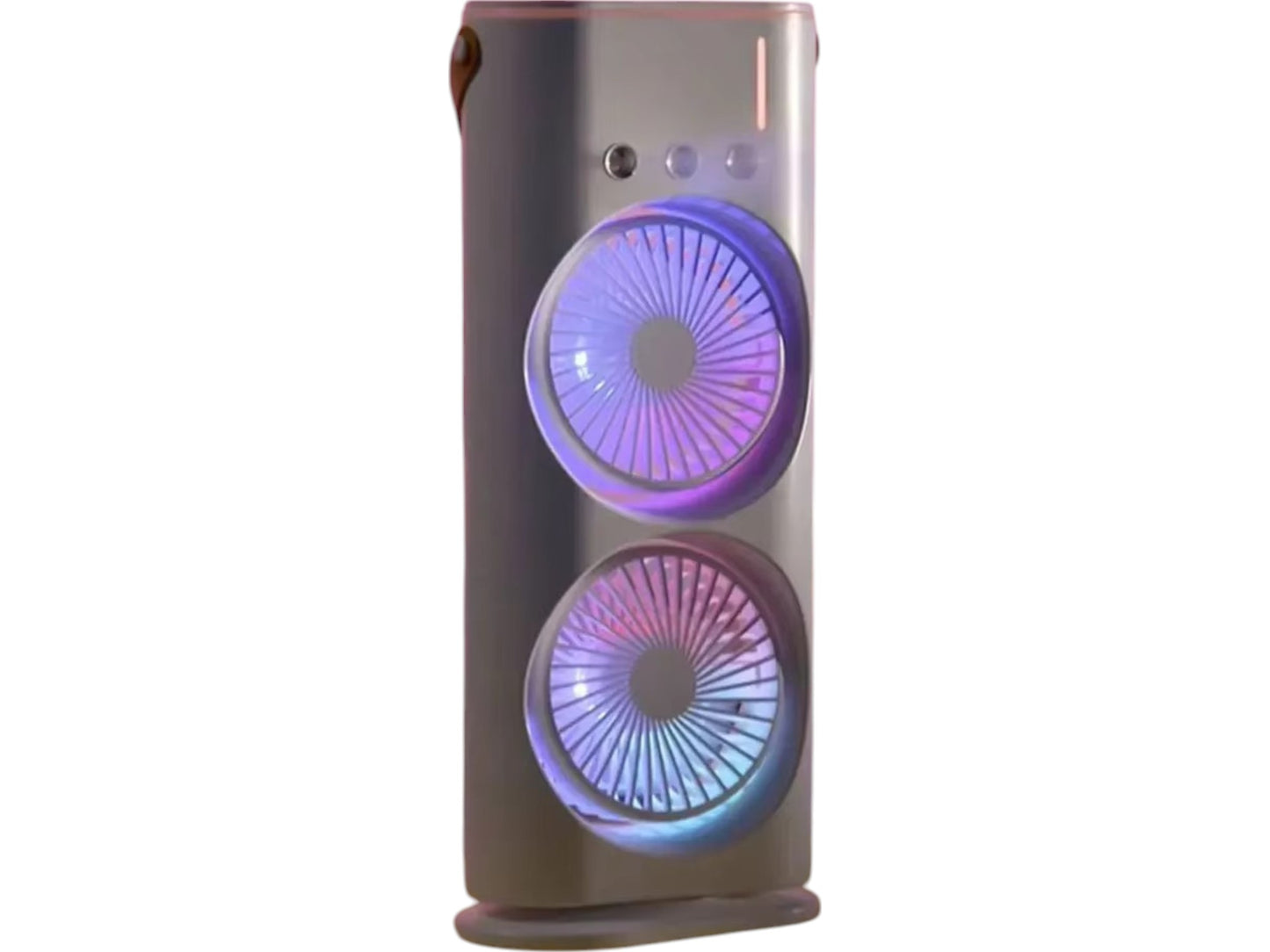 Mini Ventilador Rociador Personal Doble Aspas 90° Recargable
