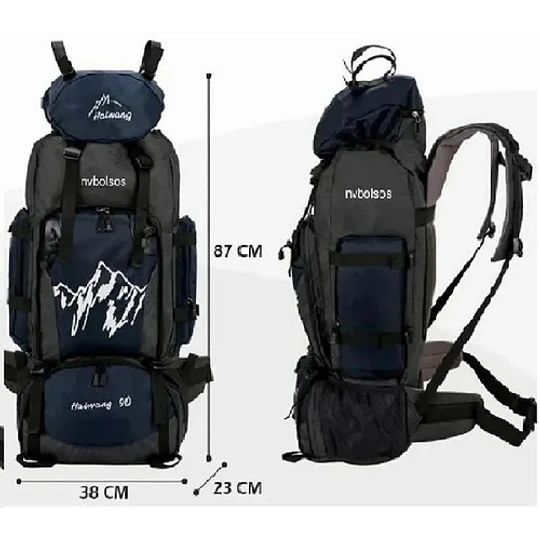 Mochila Impermeable 90 Litros Outdoor Camping Trekking Viaje